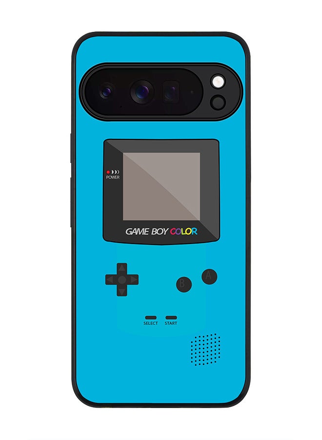 For Google Pixel 10 Pro Case,Slim fit Camera Protection, Shockproof Thin Phone cover  - Gameboy Color - Blue